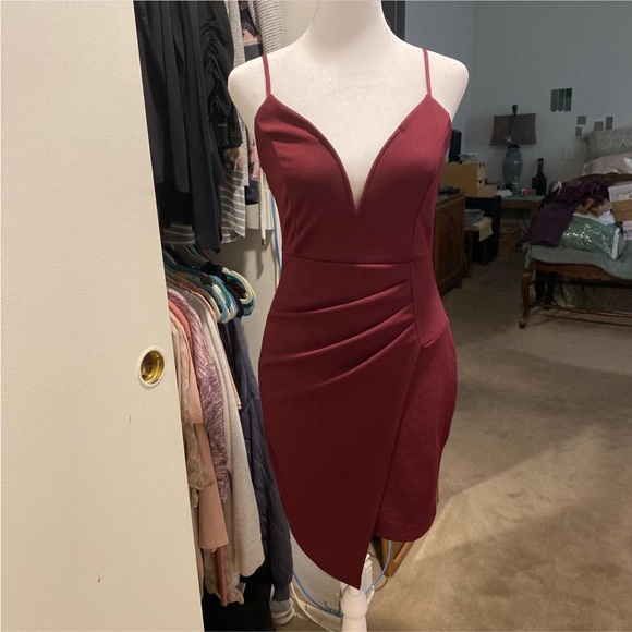 Burgundy Formal Dress - Picture 1 of 4